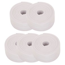 비와이테크 변기몰딩 싱크대 틈새 곰팡이 방지 방수 테이프, 화이트, 5개