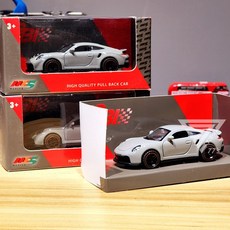 【台灣出貨】1:43合金超跑模型車，仿真警車合金模型，兒童玩具賽車, NG-保時捷/灰(前玻璃痕跡較明顯, 1個