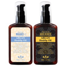 미가비 아르간오일 헤어에센스 케라틴/식물성단백질/머릿결/향기 2개, 베이비파우더, 오리지널, 1세트