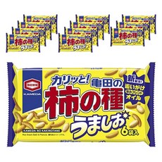 龜田製菓 柿之種 柿種米果 鹽味版 6包入, 12個
