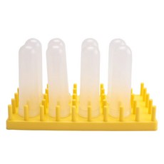 유 잎 줄기 및 꽃 절단과 호환용 랙 홀더가 있는 8Pcs 50Ml 대형 꽃 튜브, 흔한, 1개