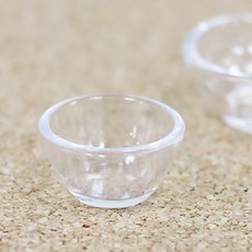 MS-101 미니어처*투명오목그릇2* 20x9mm(10개입) J-05-465, 10개