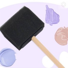 [루아르셀] 스폰지 붓 7.5cm 미술 페인팅 메이크업용 수채화붓