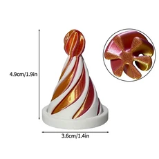 3D 프린팅 장난감 나선형 콘 장난감 2025 트렌디 장난감 피라미드 키즈 헬릭스 불가능한 피라미드 패스스루