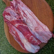 [한우대학] 당일작업 국내산한우 1등급 소고기 고기스지(냉동) 채끝스지 근막스지, 1개, 1kg