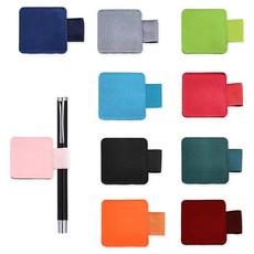 다자와원 8팩 하트 펜 고리 홀더 세트 - 노트북 태블릿 성경용 컬러풀 접착 탄성 학생용 귀여운 연필 고리 일기 사무실 하트, Square