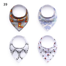 구미 물수건 아기 턱받이 아기 턱받이 벨벳 면 삼각 수건 모유 용품 봄 가을 스타일, 염소