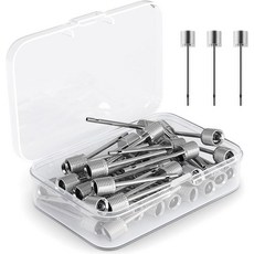 DigitPro 에어 펌프 니들 35개 농구 축구 배구 축구 또는 럭비볼용 볼 팽창 교체 핀 공기 주입 보관 상자 실버, DigitPro 에어 펌프 니들 35개, 농구, 축구,