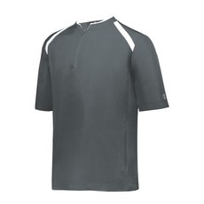 Holloway Clubhouse 남아용 케이지 재킷 - 반팔 쿼터 지퍼 스트레치 메시 - 어린 운동 선수를 위한 액티브 아우터웨어!