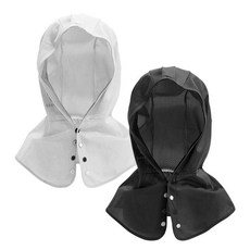 스컬독 1+1 자외선차단 후드형 햇빛가리개 메쉬 안면 마스크 페이스 커버 뒷목가리개 선가드, 후드형 햇빛가리개 화이트+블랙