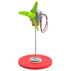 LED 풍력발전기 5인용 만들기키트/ 방과후교실 물리키트 교육기관 자가발전 놀이과학, 1세트