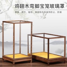 實木玻璃展示盒 防塵罩 展示盒 工藝品展示盒 佛像展示盒, 1個