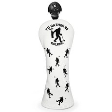 Awufncksn 남성 및 여성용 골프 클럽 커버 PU 가죽 하이브리드 헤드커버 숲과 운전자를 위한 깃발 헤드 말렛 퍼터 액세서리 애호가 팬 골퍼를 참신한 골퍼 선물 283, A02