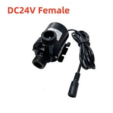양수 펌프 초저소음 미니 물 DC 12V 19W 800LH 브러시리스 모터 수중 수족관 어항 정원용 연못 분수, 2) 24V DC  Black