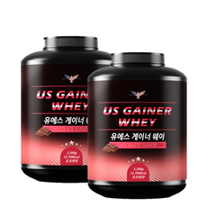 1+1 유에스게이너웨이 프로틴 벌크업 살찌는보충제 탄수화물 초코맛 1시 이전 당일발송/무료배송, 1개, 3.2kg