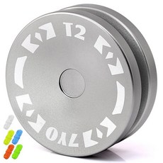 7YO T2 Loop Yoyo 합금 금속으로 제작 초보자 레벨 요요 반응성 리턴 5줄 포함 - 그레이 281256, Grey