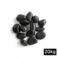 고급 유광 광택 흑자갈 인테리어, 1개, 30-50mm, 20kg