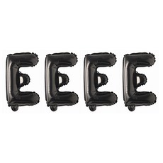 16인치 알파벳풍선 E, 4개, 블랙