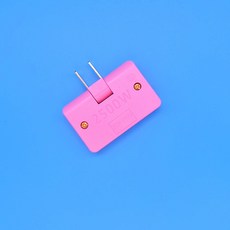 旋轉插座一轉三插頭 180度轉向換插座超薄無線轉換 豆腐頭一拖三插頭電源轉換器 超薄大功率轉接頭, 粉色, 1個