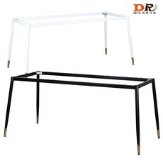 도리퍼니처 이플G 1800 프레임 / 철제 식탁 6인 고급 테이블 상판 블랙 화이트 골드 세라믹 식탁 가구 다리, 1개