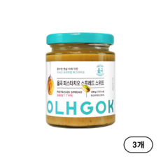 옳곡 미국산 프리미엄 피스타치오 스프레드 스위트, 200g, 3개