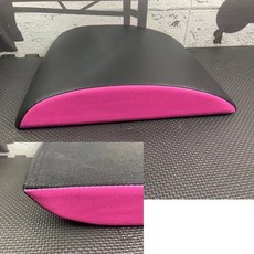 휴대용 싯업 보드 윗몸일으키기 매트 허리 복부 트레이너 복근 AB MAT 훈련, 리치무늬 검정색-분홍 로고 포함