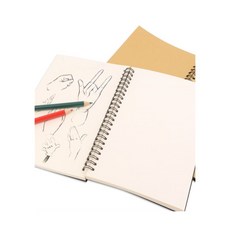 로켓터틀 클래식 스케치 아트패드 50매 스케치북, 브라운+브라운