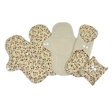 수미인 자연 면 생리대 소형 속옷 자국없는 숨쉬는 방수 답답하지 않는 생리대 오가닉 흡수체, 1개, 5매