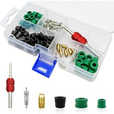 자동차 에어컨 정비용 71피스 HVAC 수리 키트 밸브 10개 코어 씰 50개 포함 범용 제거 도구 2347937