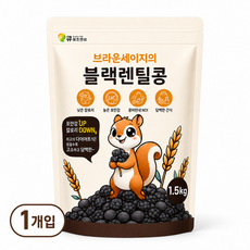 [통통잡곡] 2025년 캐나다산 블랙 렌틸콩, 1개, 1.5kg