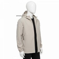 내셔널지오그래픽 N252UFT840 아델리 경량 우븐 후드 풀집업 AGATE GREY