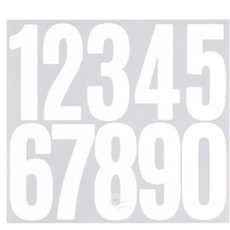 아름스토어 7.6cm 숫자스티커 컷팅시트지, 블랙