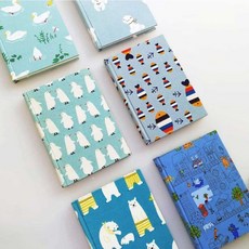 북키스 DIY 북아트 1216 노트만들기 KIT 책만들기 재료 체험수업 키트, 1권, 95. 동백꽃 네이비