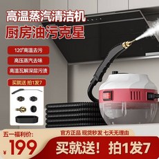 下殺價 高温 高压蒸汽清洁机空调厨房油烟机卫浴家政神器商用全套, 粉色负离子 雅尔顿正品 顶配款