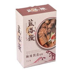 藍海饌 麻辣四喜寬粉, 610g, 1套