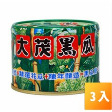 大茂黑瓜170克 台灣傳統風味 鹹甜交織 清脆爽口 搭配稀飯拌飯皆宜, 3個