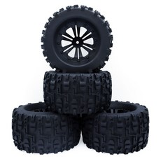 臺灣熱銷 RC配件 遙控車輪胎 遙控模型車輪胎大腳輪胎 已粘膠 一套4個, 7475, 1個