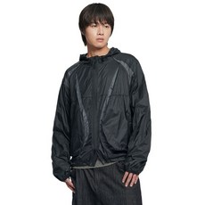[노매뉴얼] LIGHT SLASH JACKET - GLOSSY BLACK