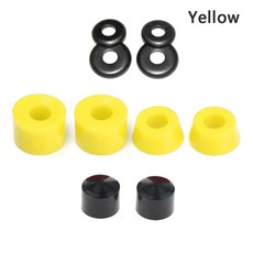 스케이트보드 충격 패드 스케이트보드 트럭 부싱 충격 방지 패드 피벗 컵 1세트, 노란 색, 04 Yellow, 1개