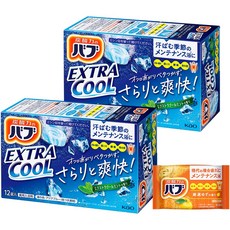 바브 엑스트라 쿨 민트의 향기 12정×2개+입욕제 첨부[의약부외품], 2개