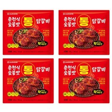 아워홈 매운 춘천식 숯불맛 통닭갈비 380g x 4개 / 춘천닭갈비