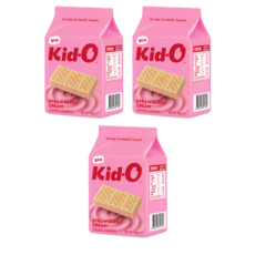 키드오 딸기 크래커 샌드위치, 3개, 90g