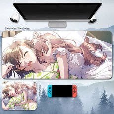 어떤 마술의 금서목록 게이밍 마우스 패드 미사카 미코토 애니 굿즈, 5mm, 어두운 회색