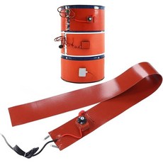 금속 드럼 히터 실리콘 히터 Pail 히터 30-150℃ 조절 가능한 온도 조절기 ，유연한 온도 조절 방수 단열재 난방 및 열 추적용 색상 디지털 제어, 2000w, Digital With Thermostat