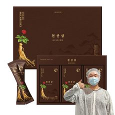 [천산삼] 고농축 산삼진액 스틱형 30포 산양삼 액기스 산양산삼 선물세트 강원도 횡성 지리산, 30개, 1g