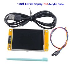 32 2432S028R 2.8인치 저항막 TFT 320 ARDUINO 스마트용 모듈 2.8 드라이버 240 디스플레이 IOT LCD 터치스크린 ILI9341, 1 Set No Case