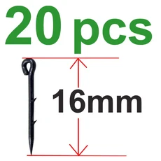 금속 미끼 스파이크 잉어 낚시 후크 미끼 스팅 Boilies 핀 스파이크 구더기 옥수수 Ronnie Hair Rig 잉어, 10 20pcs 16mm