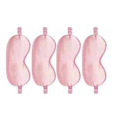 ECLATIS 4팩 수면 마스크 새틴 아이 실크 커버 실키 눈가리개 암막 아이섀도 부드러운 상쾌한 여행용 낮잠 305936