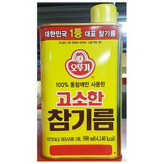 오뚜기 고소한참기름 500ML 참깨, 1개