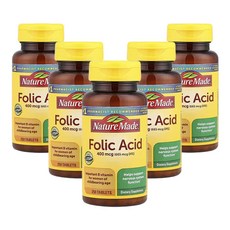네이쳐메이드 엽산 400mcg 250정, 5개